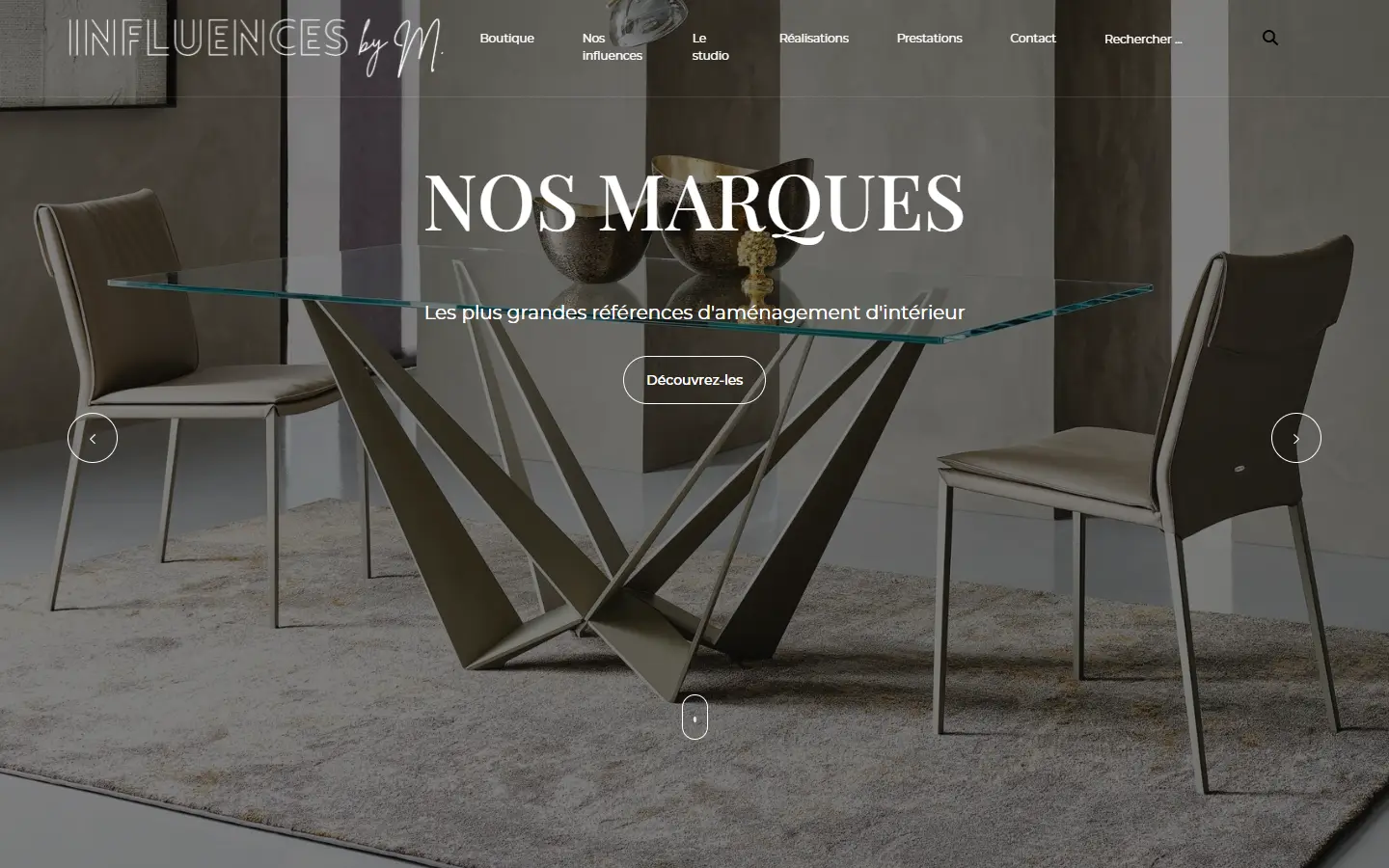 Influences By M, accueil, desktop