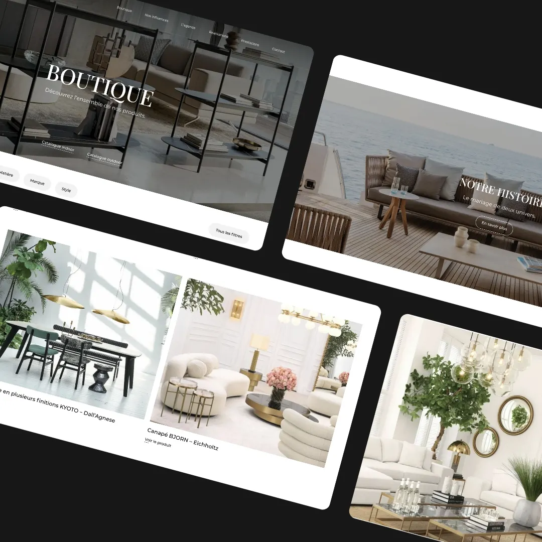 Influences By M, mockup